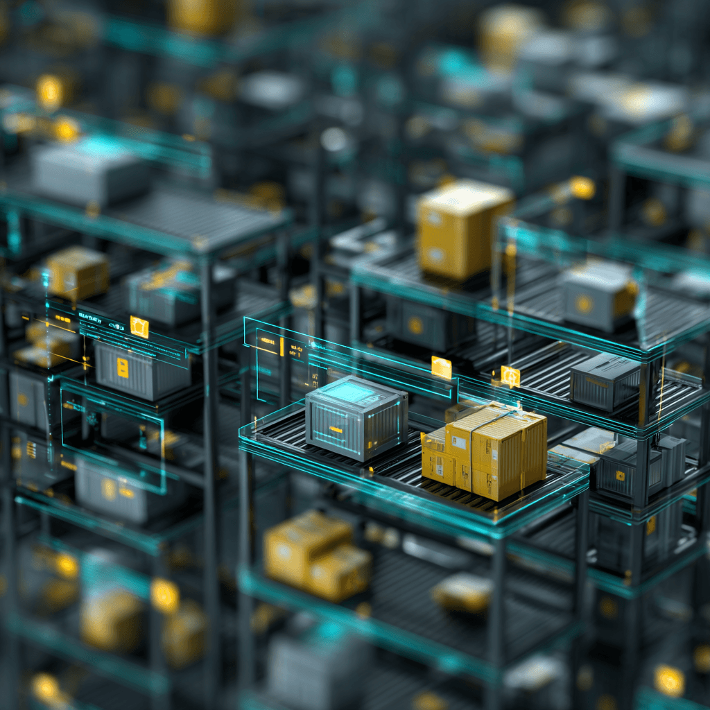 Automated inventory management dashboard showing real-time stock levels and automated reorder alerts